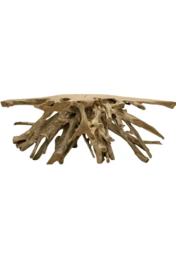 Wortel teak houten side table