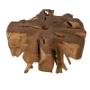 Wortel teak salontafel rond 100 cm