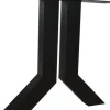 Zwart metalen Y poot